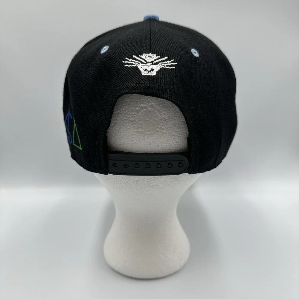 Orlando Magic Hat Cap Snap Back Mens One Size Black Blue NBA Basketball Y2K